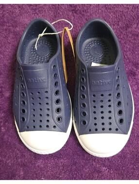 Native Jefferson Regatta Blue Waterproof Sneaker Shoes Toddler Size C8